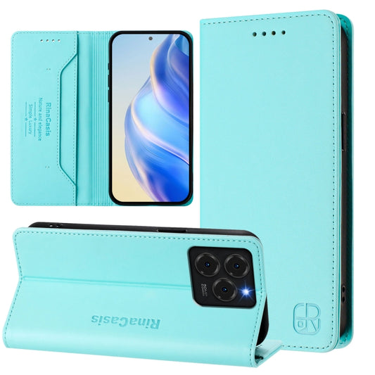 RC01 Dual-Folded Magnetic Suction RFID Leather Phone Case, For Ulefone Note 20 Pro, For Ulefone Note 17 Pro, For Ulefone Note 18 Ultra 5G, For Ulefone Note 16 Pro, For Ulefone Note 14