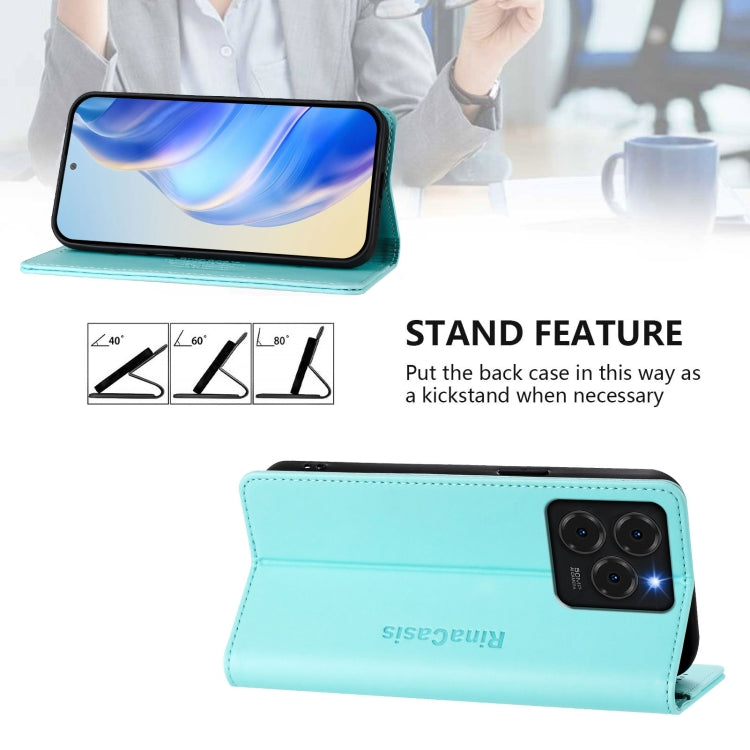 RC01 Dual-Folded Magnetic Suction RFID Leather Phone Case, For Ulefone Note 20 Pro, For Ulefone Note 17 Pro, For Ulefone Note 18 Ultra 5G, For Ulefone Note 16 Pro, For Ulefone Note 14