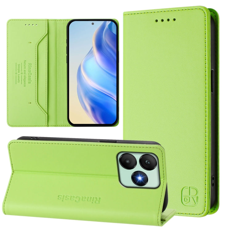 RC01 Dual-Folded Magnetic Suction RFID Leather Phone Case, For Wiko T60 / Cubot P80, For Wiko T20
