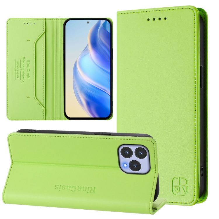 RC01 Dual-Folded Magnetic Suction RFID Leather Phone Case, For Wiko T60 / Cubot P80, For Wiko T20