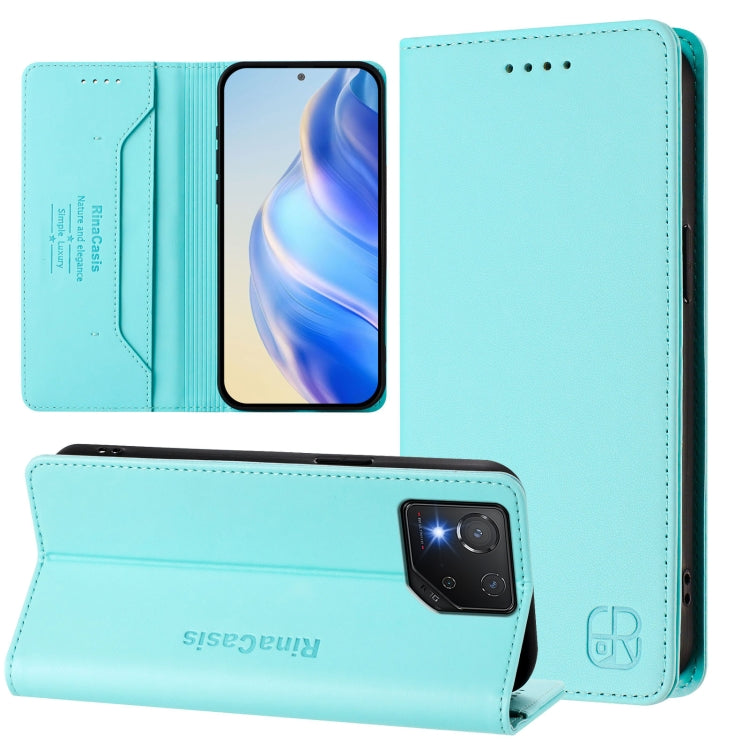 RC01 Dual-Folded Magnetic Suction RFID Leather Phone Case, For ASUS Zenfone 12 Ultra, For ASUS ROG Phone 9 / 9 Pro, For ASUS Zenfone 11 Ultra, For ASUS ROG Phone 8 / 8 Pro