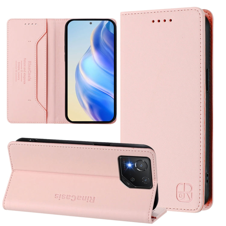 RC01 Dual-Folded Magnetic Suction RFID Leather Phone Case, For ASUS Zenfone 12 Ultra, For ASUS ROG Phone 9 / 9 Pro, For ASUS Zenfone 11 Ultra, For ASUS ROG Phone 8 / 8 Pro