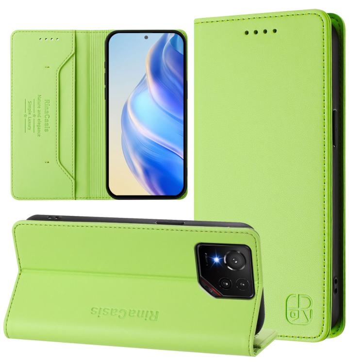RC01 Dual-Folded Magnetic Suction RFID Leather Phone Case, For ASUS Zenfone 12 Ultra, For ASUS ROG Phone 9 / 9 Pro, For ASUS Zenfone 11 Ultra, For ASUS ROG Phone 8 / 8 Pro