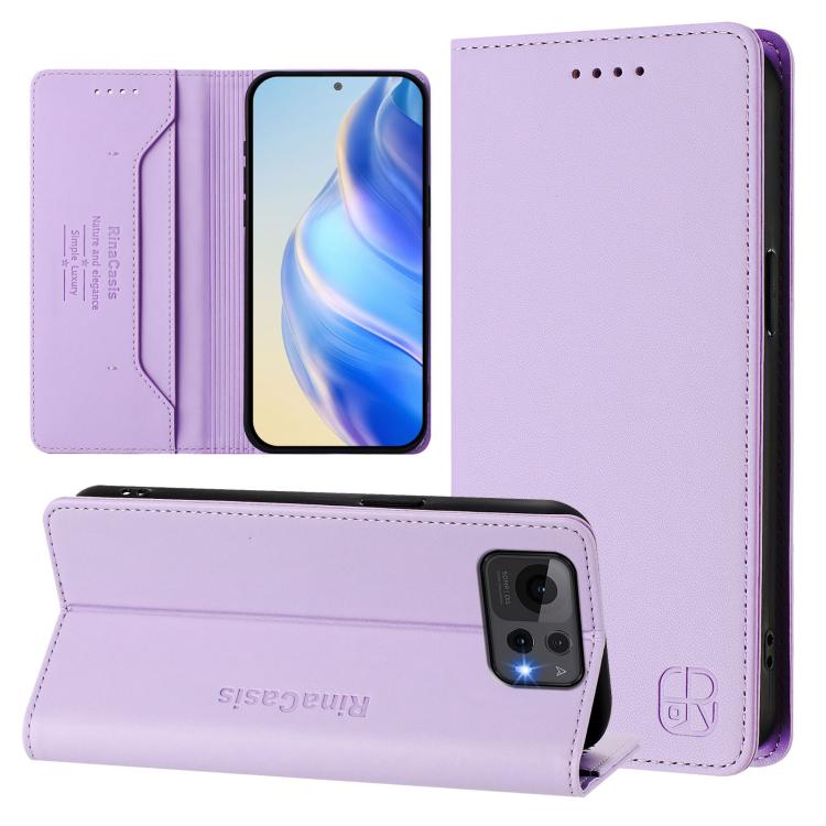 RC01 Dual-Folded Magnetic Suction RFID Leather Phone Case, For ASUS Zenfone 12 Ultra, For ASUS ROG Phone 9 / 9 Pro, For ASUS Zenfone 11 Ultra, For ASUS ROG Phone 8 / 8 Pro