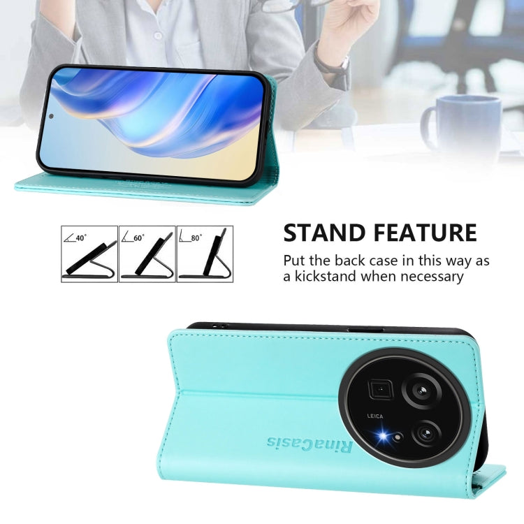 RC01 Dual-Folded Magnetic Suction RFID Leather Phone Case, For Sharp Aquos R9 Pro SH-54E, For Sharp Aquos wish4 SH-52E, For Sharp Aquos R9 SH-51E, For Sharp Aquos Sense8 SHG11 / SH-54D, For Sharp Aquos Wish3