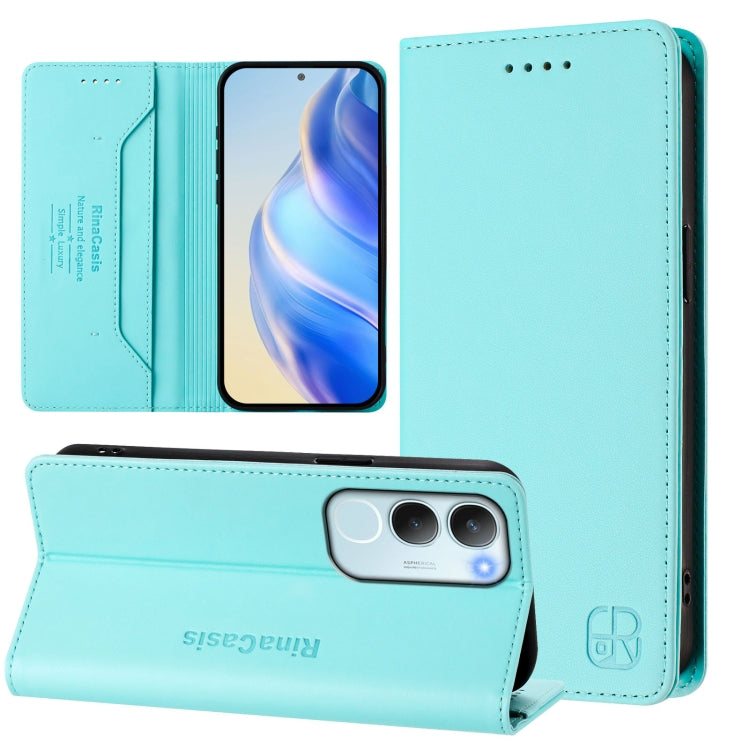 RC01 Dual-Folded Magnetic Suction RFID Leather Phone Case, For vivo S20 5G, For vivo S20 Pro 5G, For vivo Y300 5G, For vivo Y19s 4G Global, For vivo X200, For vivo X200 Pro mini
