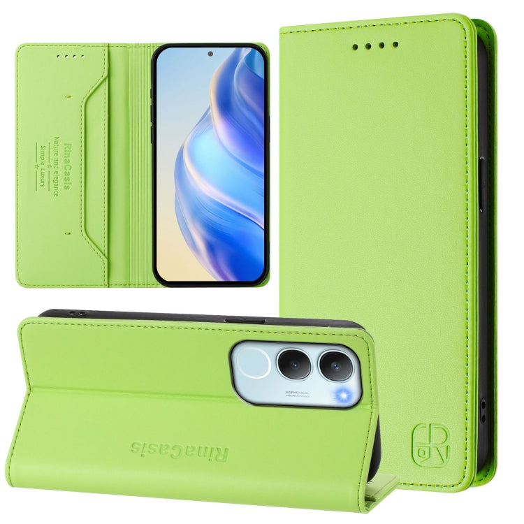 RC01 Dual-Folded Magnetic Suction RFID Leather Phone Case, For vivo S20 5G, For vivo S20 Pro 5G, For vivo Y300 5G, For vivo Y19s 4G Global, For vivo X200, For vivo X200 Pro mini