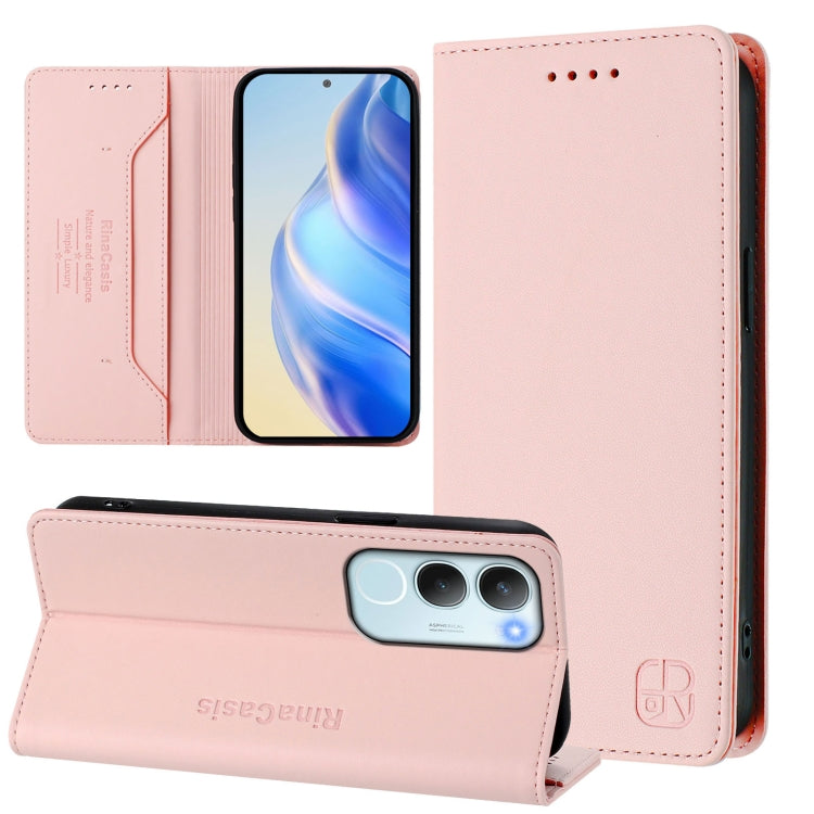 RC01 Dual-Folded Magnetic Suction RFID Leather Phone Case, For vivo S20 5G, For vivo S20 Pro 5G, For vivo Y300 5G, For vivo Y19s 4G Global, For vivo X200, For vivo X200 Pro mini