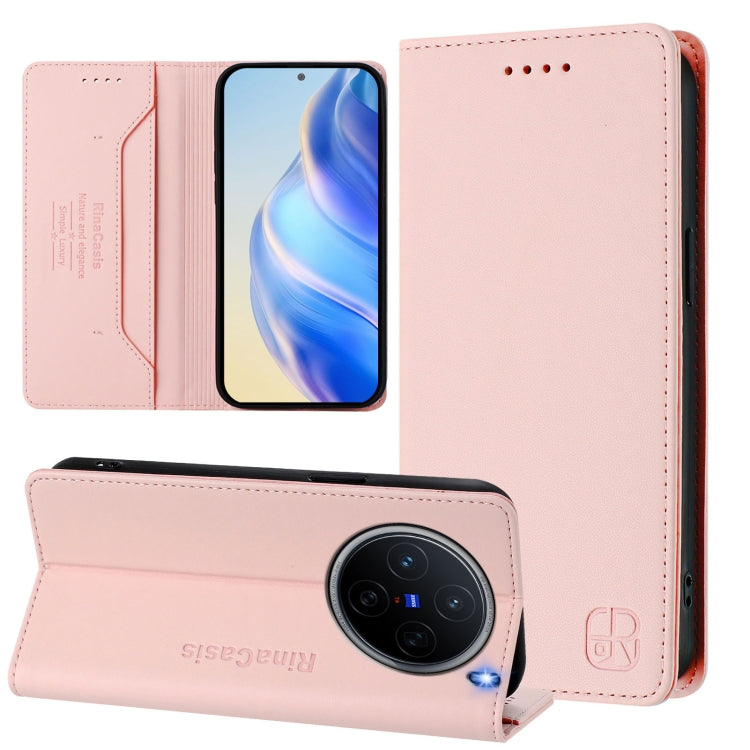 RC01 Dual-Folded Magnetic Suction RFID Leather Phone Case, For vivo S20 5G, For vivo S20 Pro 5G, For vivo Y300 5G, For vivo Y19s 4G Global, For vivo X200, For vivo X200 Pro mini