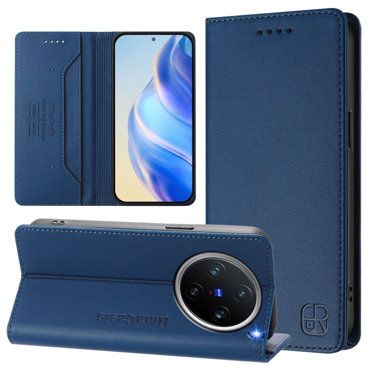 RC01 Dual-Folded Magnetic Suction RFID Leather Phone Case, For vivo S20 5G, For vivo S20 Pro 5G, For vivo Y300 5G, For vivo Y19s 4G Global, For vivo X200, For vivo X200 Pro mini