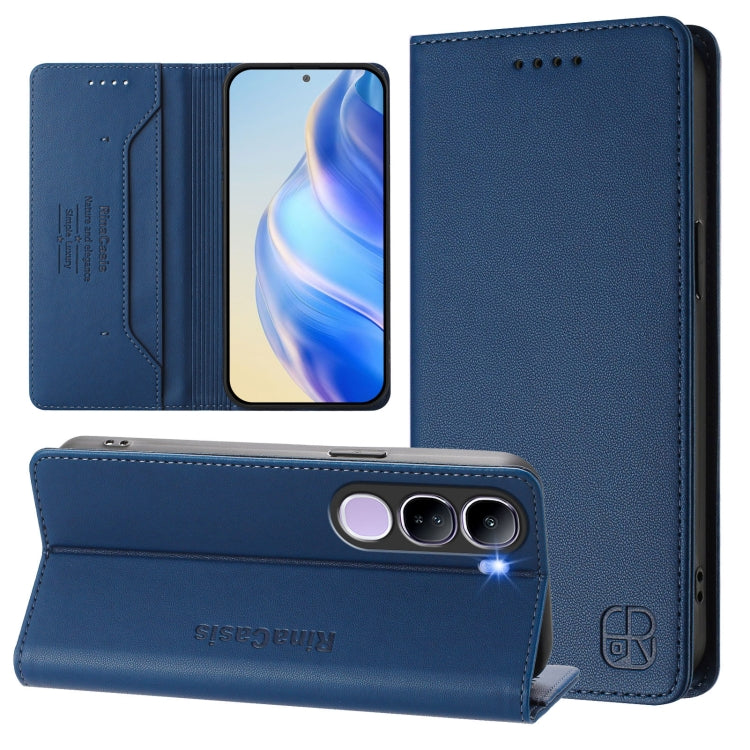 RC01 Dual-Folded Magnetic Suction RFID Leather Phone Case, For vivo X200 Pro, For vivo V40 Lite 5G IDN, For vivo V40e 5G India / iQOO Z9s 5G, For vivo V40 5G / V40 Pro 5G Global, For vivo Y300 Pro, For vivo iQOO Z9s Pro / T3 Pro India