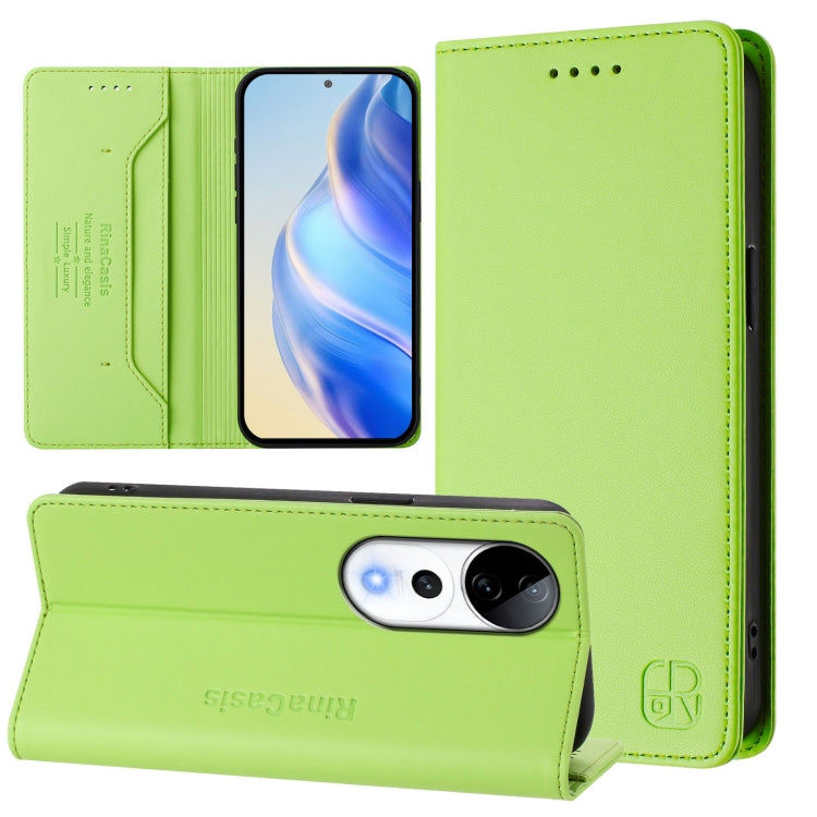 RC01 Dual-Folded Magnetic Suction RFID Leather Phone Case, For vivo X200 Pro, For vivo V40 Lite 5G IDN, For vivo V40e 5G India / iQOO Z9s 5G, For vivo V40 5G / V40 Pro 5G Global, For vivo Y300 Pro, For vivo iQOO Z9s Pro / T3 Pro India
