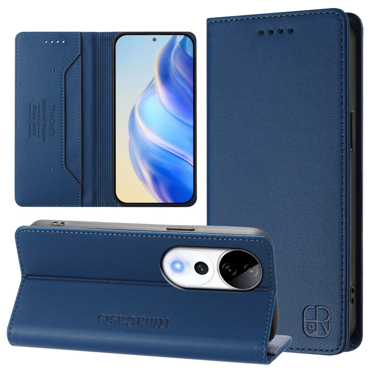 RC01 Dual-Folded Magnetic Suction RFID Leather Phone Case, For vivo X200 Pro, For vivo V40 Lite 5G IDN, For vivo V40e 5G India / iQOO Z9s 5G, For vivo V40 5G / V40 Pro 5G Global, For vivo Y300 Pro, For vivo iQOO Z9s Pro / T3 Pro India