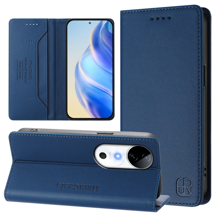 RC01 Dual-Folded Magnetic Suction RFID Leather Phone Case, For vivo V40 Lite 5G / V30e 5G Global, For vivo S19, For vivo Y28 4G, For vivo X100s 5G, For vivo Y03 4G Global / Y18 4G, For vivo Y38 5G / Y200i / T3x Global