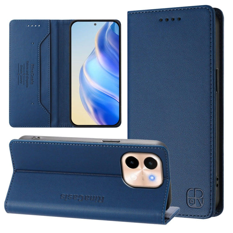 RC01 Dual-Folded Magnetic Suction RFID Leather Phone Case, For vivo V40 Lite 5G / V30e 5G Global, For vivo S19, For vivo Y28 4G, For vivo X100s 5G, For vivo Y03 4G Global / Y18 4G, For vivo Y38 5G / Y200i / T3x Global