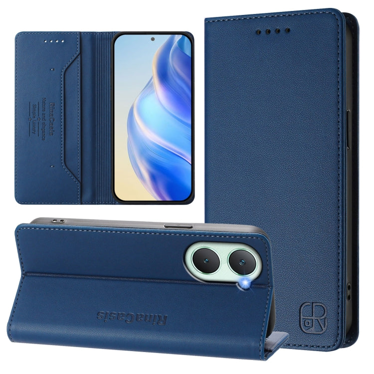 RC01 Dual-Folded Magnetic Suction RFID Leather Phone Case, For vivo V40 Lite 5G / V30e 5G Global, For vivo S19, For vivo Y28 4G, For vivo X100s 5G, For vivo Y03 4G Global / Y18 4G, For vivo Y38 5G / Y200i / T3x Global