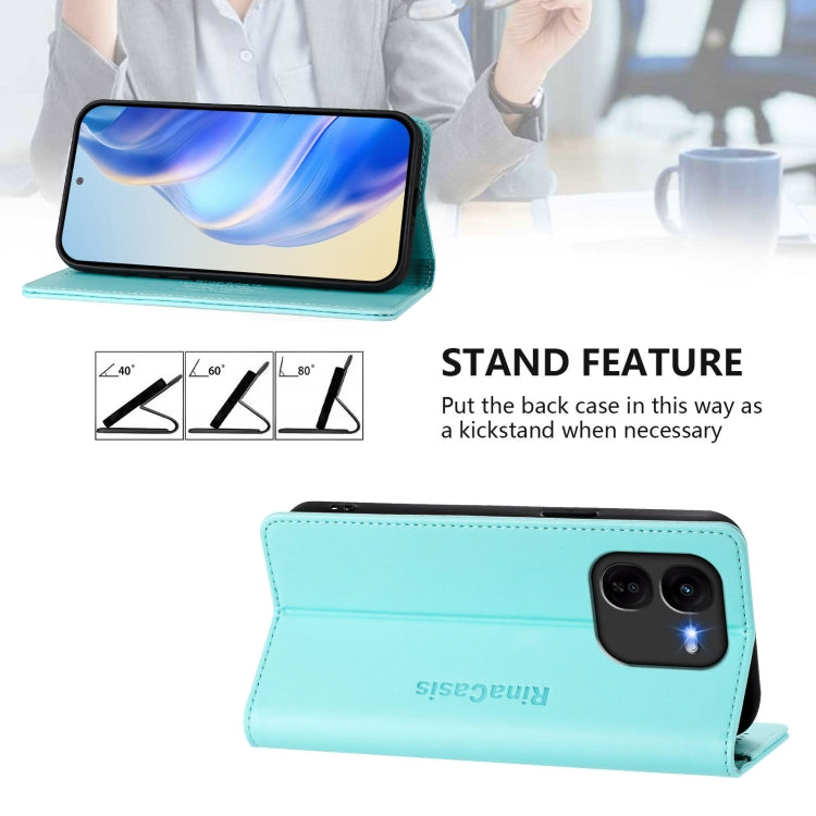 RC01 Dual-Folded Magnetic Suction RFID Leather Phone Case, For vivo iQOO Z9x, For vivo iQOO Z9 5G / Z9 Turbo 5G, For vivo Y100 5G IDN / Y200e 5G, For vivo V30 5G / V30 Pro Global, For vivo V29e 5G / Y200 5G Global, For vivo V29 5G Global / V29 Pro