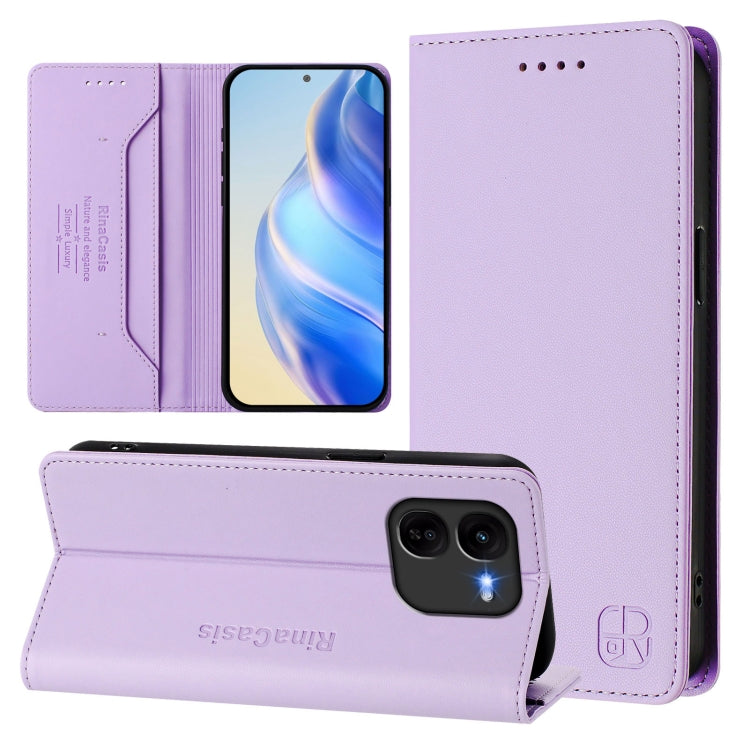 RC01 Dual-Folded Magnetic Suction RFID Leather Phone Case, For vivo iQOO Z9x, For vivo iQOO Z9 5G / Z9 Turbo 5G, For vivo Y100 5G IDN / Y200e 5G, For vivo V30 5G / V30 Pro Global, For vivo V29e 5G / Y200 5G Global, For vivo V29 5G Global / V29 Pro