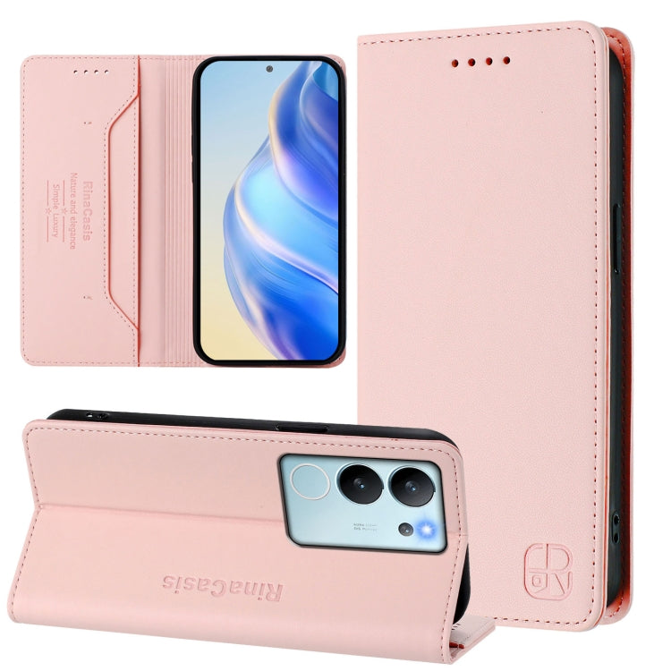 RC01 Dual-Folded Magnetic Suction RFID Leather Phone Case, For vivo iQOO Z9x, For vivo iQOO Z9 5G / Z9 Turbo 5G, For vivo Y100 5G IDN / Y200e 5G, For vivo V30 5G / V30 Pro Global, For vivo V29e 5G / Y200 5G Global, For vivo V29 5G Global / V29 Pro