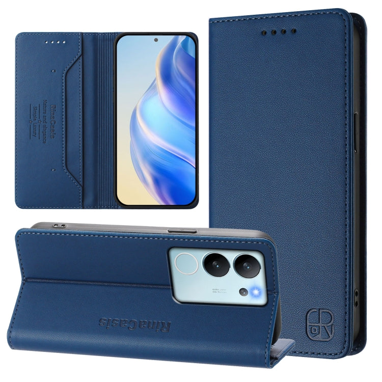 RC01 Dual-Folded Magnetic Suction RFID Leather Phone Case, For vivo iQOO Z9x, For vivo iQOO Z9 5G / Z9 Turbo 5G, For vivo Y100 5G IDN / Y200e 5G, For vivo V30 5G / V30 Pro Global, For vivo V29e 5G / Y200 5G Global, For vivo V29 5G Global / V29 Pro