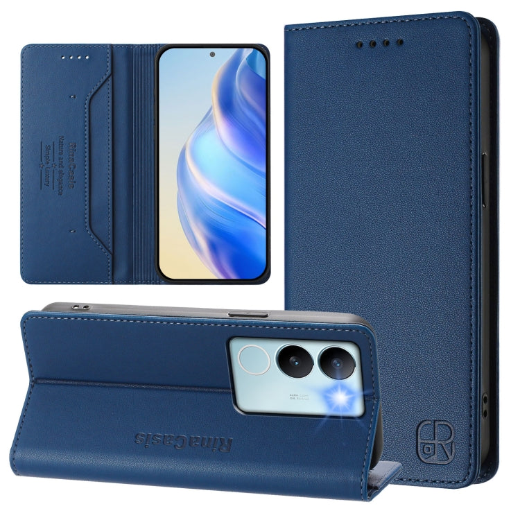 RC01 Dual-Folded Magnetic Suction RFID Leather Phone Case, For vivo iQOO Z9x, For vivo iQOO Z9 5G / Z9 Turbo 5G, For vivo Y100 5G IDN / Y200e 5G, For vivo V30 5G / V30 Pro Global, For vivo V29e 5G / Y200 5G Global, For vivo V29 5G Global / V29 Pro
