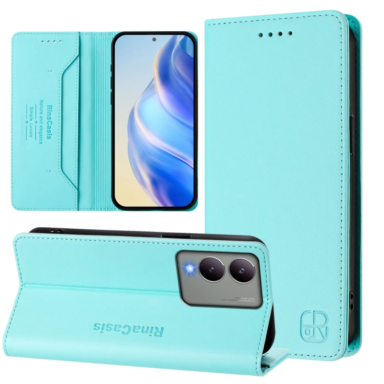 RC01 Dual-Folded Magnetic Suction RFID Leather Phone Case, For vivo Y17s 4G Global / 5G India, For vivo Y02A 4G / Y02 4G / Y11 2023, For vivo Y36 4G / 5G Global, For vivo Y78+ 5G / Y78 5G Global, For vivo Y56 5G / Y16 / Y02s 4G Global                  ...