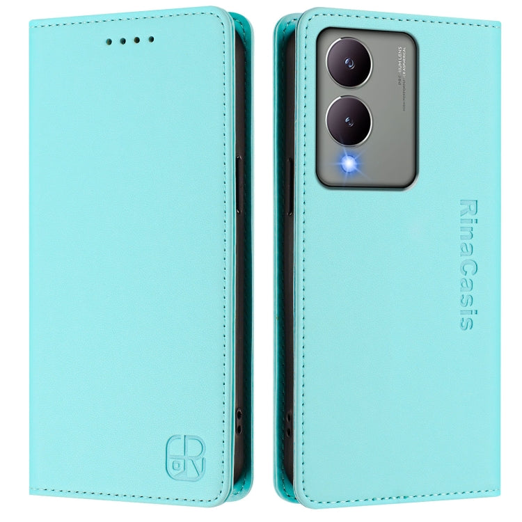 RC01 Dual-Folded Magnetic Suction RFID Leather Phone Case, For vivo Y17s 4G Global / 5G India, For vivo Y02A 4G / Y02 4G / Y11 2023, For vivo Y36 4G / 5G Global, For vivo Y78+ 5G / Y78 5G Global, For vivo Y56 5G / Y16 / Y02s 4G Global                  ...