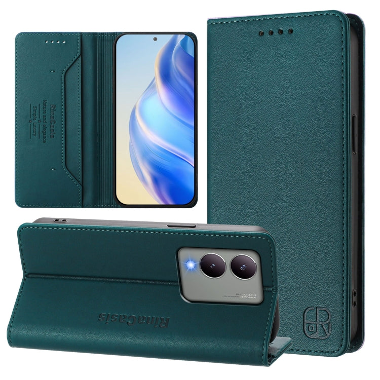 RC01 Dual-Folded Magnetic Suction RFID Leather Phone Case, For vivo Y17s 4G Global / 5G India, For vivo Y02A 4G / Y02 4G / Y11 2023, For vivo Y36 4G / 5G Global, For vivo Y78+ 5G / Y78 5G Global, For vivo Y56 5G / Y16 / Y02s 4G Global                  ...
