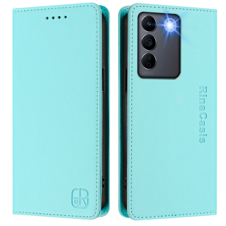 RC01 Dual-Folded Magnetic Suction RFID Leather Phone Case, For vivo V27 5G / V27 Pro Global, For vivo V27e 4G / T2 4G Global, For vivo Y72 5G / iQOO Z3 / Y52 5G, For vivo Y35 4G / Y22 4G / Y77 5G, For vivo Y55s 2023 5G / iQOO U5e 5G                    ...
