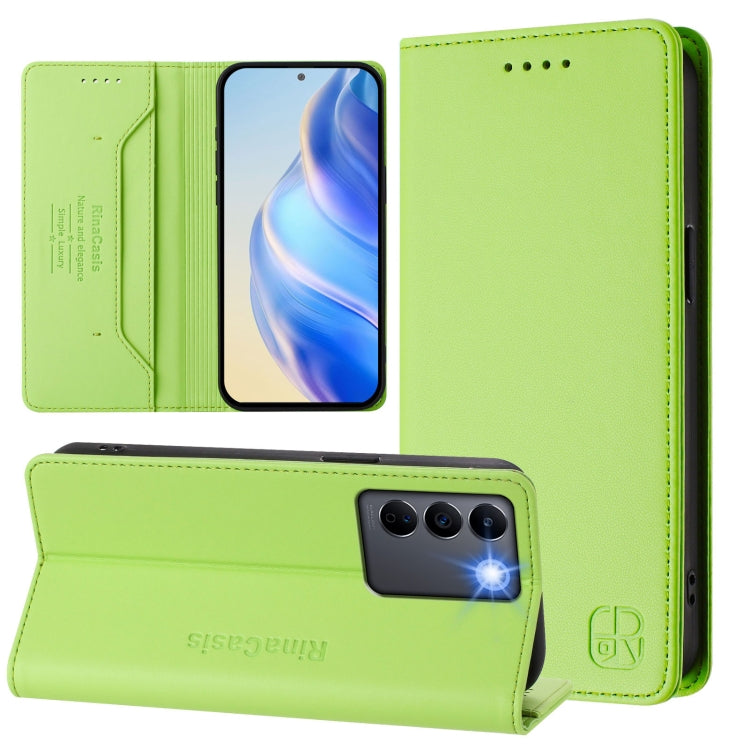 RC01 Dual-Folded Magnetic Suction RFID Leather Phone Case, For vivo V27 5G / V27 Pro Global, For vivo V27e 4G / T2 4G Global, For vivo Y72 5G / iQOO Z3 / Y52 5G, For vivo Y35 4G / Y22 4G / Y77 5G, For vivo Y55s 2023 5G / iQOO U5e 5G                    ...