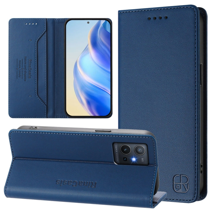 RC01 Dual-Folded Magnetic Suction RFID Leather Phone Case, For vivo V27 5G / V27 Pro Global, For vivo V27e 4G / T2 4G Global, For vivo Y72 5G / iQOO Z3 / Y52 5G, For vivo Y35 4G / Y22 4G / Y77 5G, For vivo Y55s 2023 5G / iQOO U5e 5G                    ...