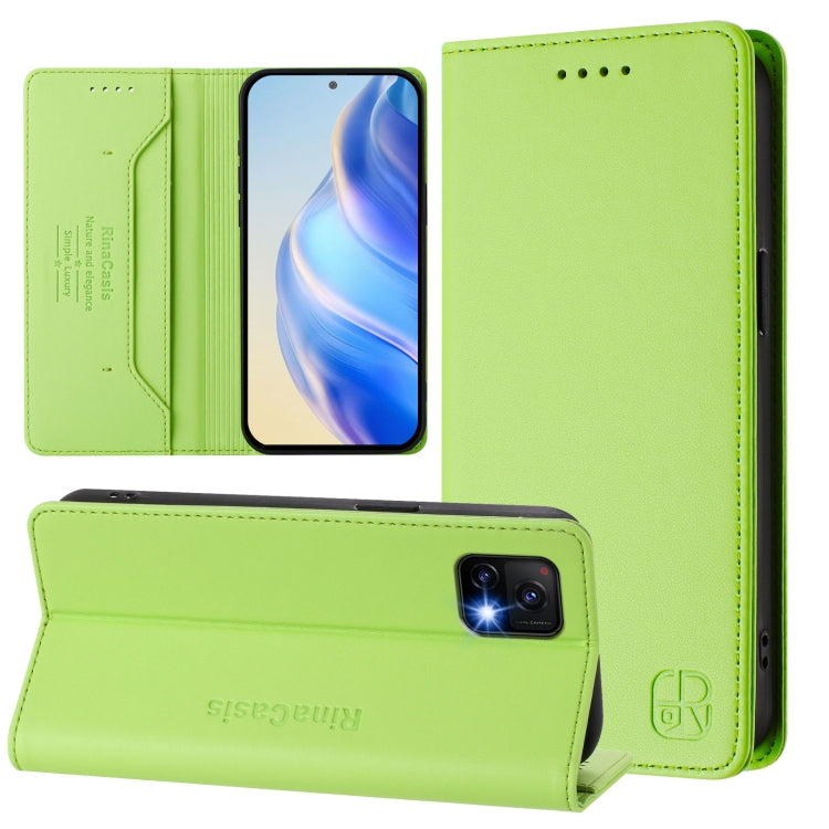 RC01 Dual-Folded Magnetic Suction RFID Leather Phone Case, For vivo Y76 5G, For vivo V20 / V21e 4G / Y73 2021, For vivo Y31 4G 2021 India / Y53s, For vivo Y52s 5G / Y72 5G India, For vivo Y30 4G Global, For vivo Y27 4G 2023 Global