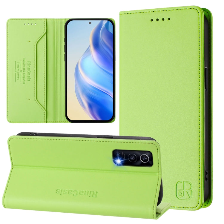 RC01 Dual-Folded Magnetic Suction RFID Leather Phone Case, For vivo V27 5G / V27 Pro Global, For vivo V27e 4G / T2 4G Global, For vivo Y72 5G / iQOO Z3 / Y52 5G, For vivo Y35 4G / Y22 4G / Y77 5G, For vivo Y55s 2023 5G / iQOO U5e 5G                    ...