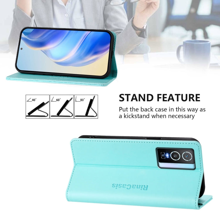 RC01 Dual-Folded Magnetic Suction RFID Leather Phone Case, For vivo Y76 5G, For vivo V20 / V21e 4G / Y73 2021, For vivo Y31 4G 2021 India / Y53s, For vivo Y52s 5G / Y72 5G India, For vivo Y30 4G Global, For vivo Y27 4G 2023 Global