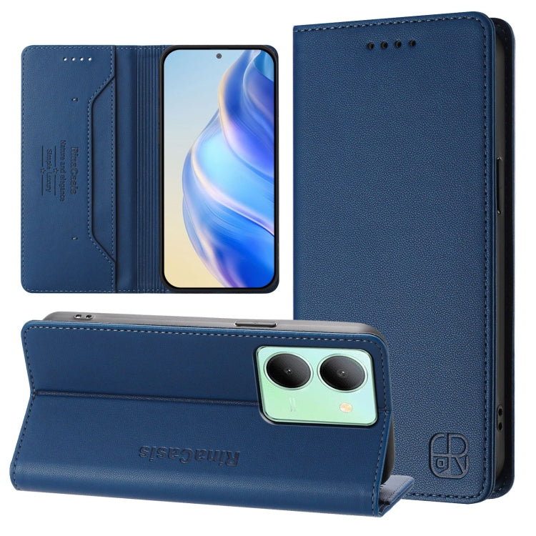 RC01 Dual-Folded Magnetic Suction RFID Leather Phone Case, For vivo Y17s 4G Global / 5G India, For vivo Y02A 4G / Y02 4G / Y11 2023, For vivo Y36 4G / 5G Global, For vivo Y78+ 5G / Y78 5G Global, For vivo Y56 5G / Y16 / Y02s 4G Global                  ...