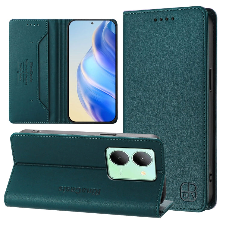 RC01 Dual-Folded Magnetic Suction RFID Leather Phone Case, For vivo Y17s 4G Global / 5G India, For vivo Y02A 4G / Y02 4G / Y11 2023, For vivo Y36 4G / 5G Global, For vivo Y78+ 5G / Y78 5G Global, For vivo Y56 5G / Y16 / Y02s 4G Global                  ...