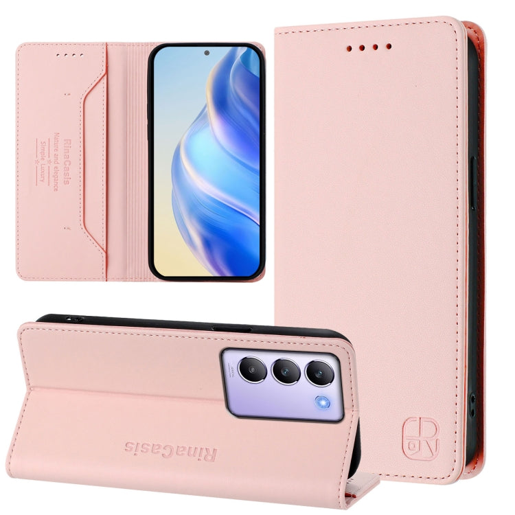 RC01 Dual-Folded Magnetic Suction RFID Leather Phone Case, For vivo iQOO Z9x, For vivo iQOO Z9 5G / Z9 Turbo 5G, For vivo Y100 5G IDN / Y200e 5G, For vivo V30 5G / V30 Pro Global, For vivo V29e 5G / Y200 5G Global, For vivo V29 5G Global / V29 Pro