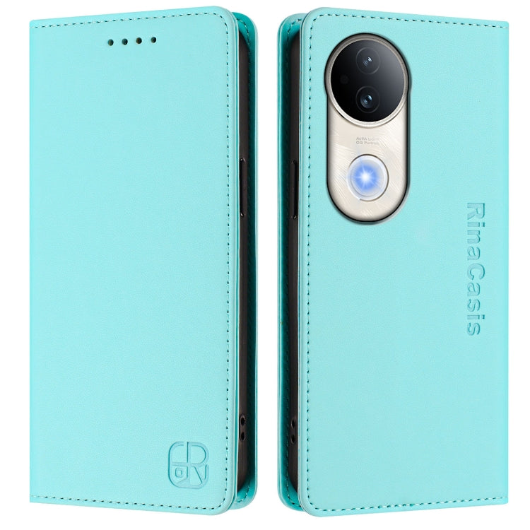 RC01 Dual-Folded Magnetic Suction RFID Leather Phone Case, For vivo S20 5G, For vivo S20 Pro 5G, For vivo Y300 5G, For vivo Y19s 4G Global, For vivo X200, For vivo X200 Pro mini