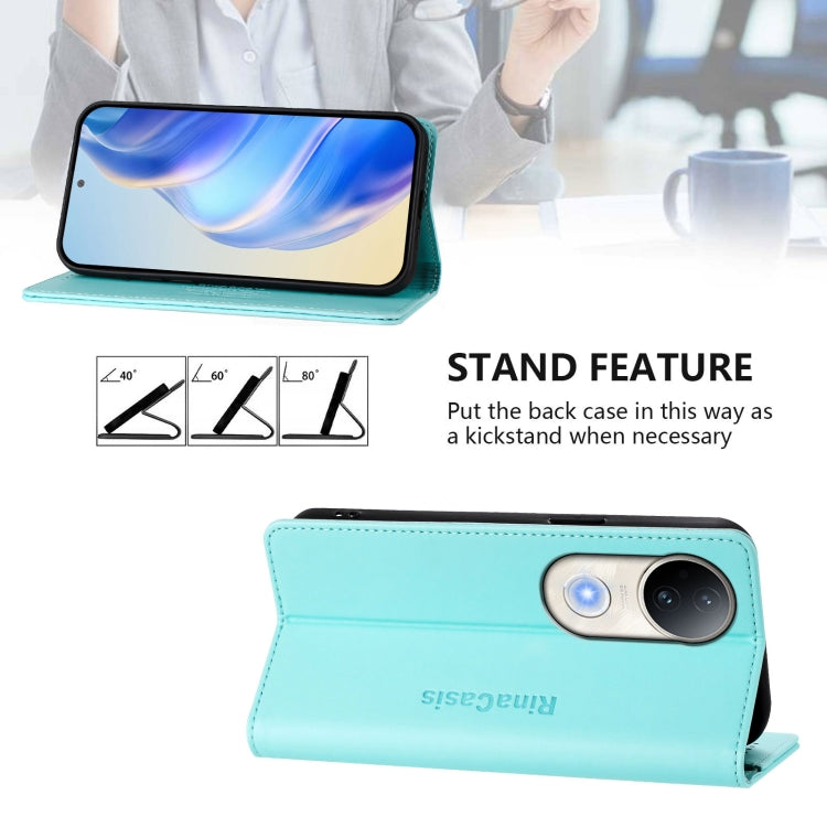 RC01 Dual-Folded Magnetic Suction RFID Leather Phone Case, For vivo S20 5G, For vivo S20 Pro 5G, For vivo Y300 5G, For vivo Y19s 4G Global, For vivo X200, For vivo X200 Pro mini