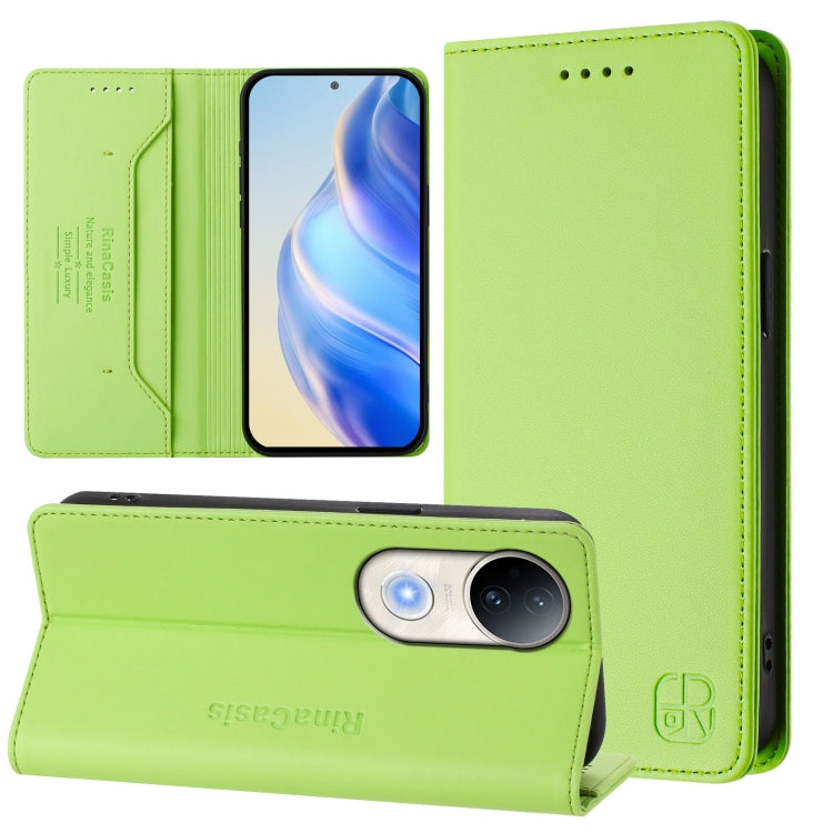 RC01 Dual-Folded Magnetic Suction RFID Leather Phone Case, For vivo S20 5G, For vivo S20 Pro 5G, For vivo Y300 5G, For vivo Y19s 4G Global, For vivo X200, For vivo X200 Pro mini