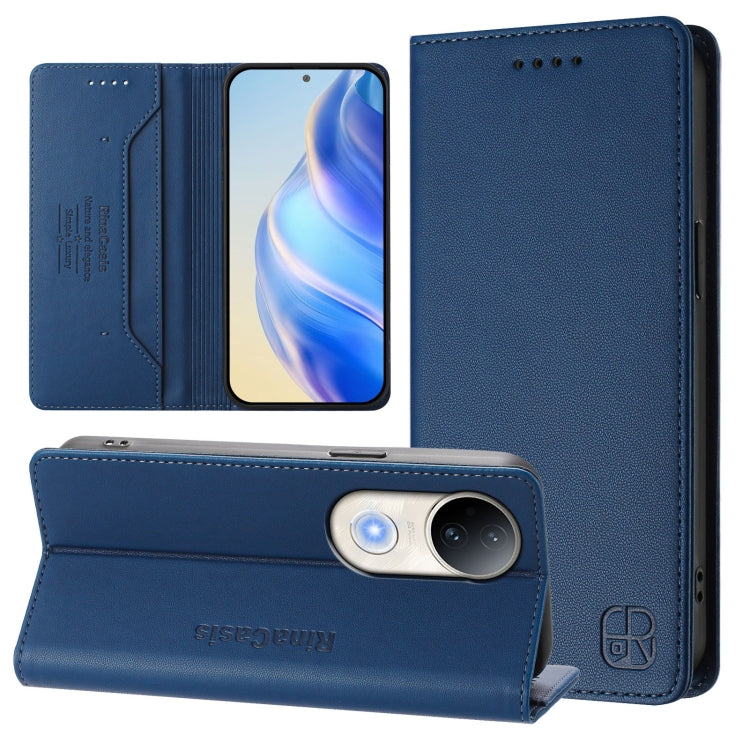 RC01 Dual-Folded Magnetic Suction RFID Leather Phone Case, For vivo S20 5G, For vivo S20 Pro 5G, For vivo Y300 5G, For vivo Y19s 4G Global, For vivo X200, For vivo X200 Pro mini