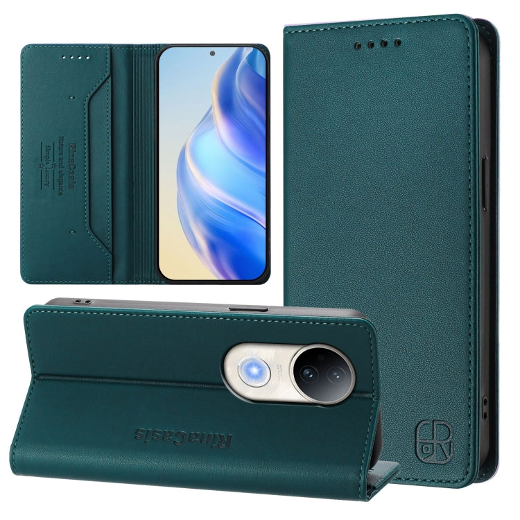 RC01 Dual-Folded Magnetic Suction RFID Leather Phone Case, For vivo S20 5G, For vivo S20 Pro 5G, For vivo Y300 5G, For vivo Y19s 4G Global, For vivo X200, For vivo X200 Pro mini