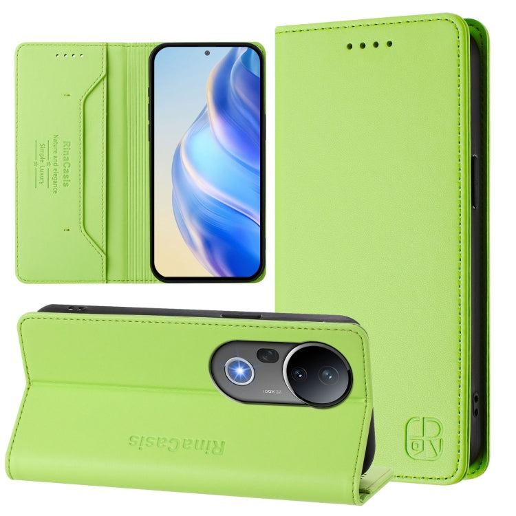 RC01 Dual-Folded Magnetic Suction RFID Leather Phone Case, For vivo S20 5G, For vivo S20 Pro 5G, For vivo Y300 5G, For vivo Y19s 4G Global, For vivo X200, For vivo X200 Pro mini