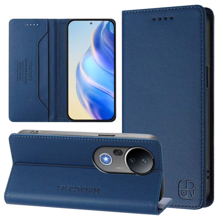 RC01 Dual-Folded Magnetic Suction RFID Leather Phone Case, For vivo S20 5G, For vivo S20 Pro 5G, For vivo Y300 5G, For vivo Y19s 4G Global, For vivo X200, For vivo X200 Pro mini