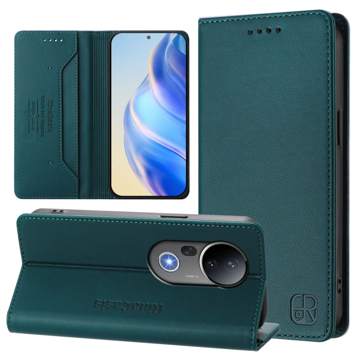 RC01 Dual-Folded Magnetic Suction RFID Leather Phone Case, For vivo S20 5G, For vivo S20 Pro 5G, For vivo Y300 5G, For vivo Y19s 4G Global, For vivo X200, For vivo X200 Pro mini
