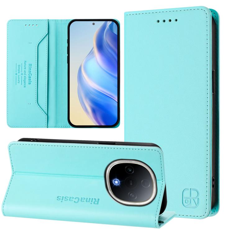 RC01 Dual-Folded Magnetic Suction RFID Leather Phone Case, For vivo S20 5G, For vivo S20 Pro 5G, For vivo Y300 5G, For vivo Y19s 4G Global, For vivo X200, For vivo X200 Pro mini