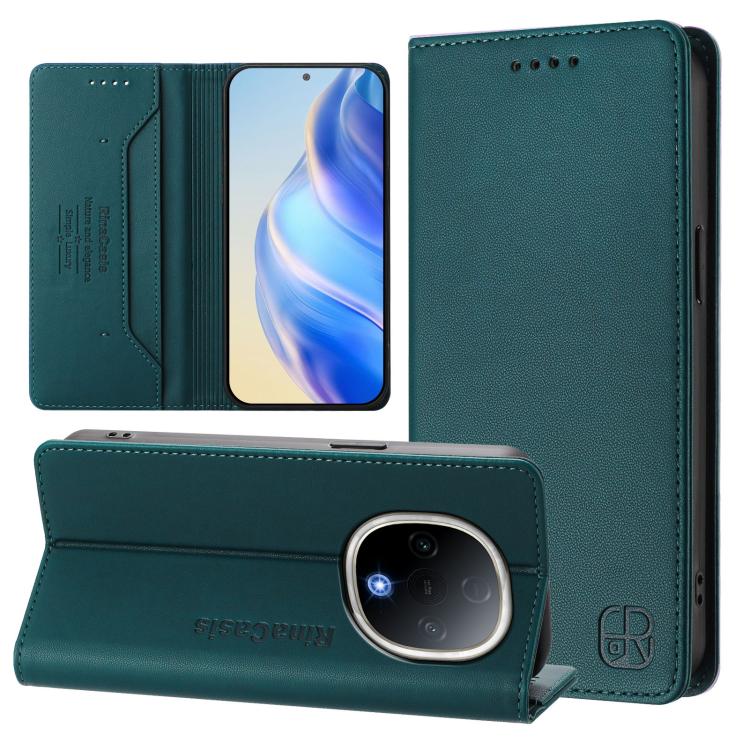 RC01 Dual-Folded Magnetic Suction RFID Leather Phone Case, For vivo S20 5G, For vivo S20 Pro 5G, For vivo Y300 5G, For vivo Y19s 4G Global, For vivo X200, For vivo X200 Pro mini