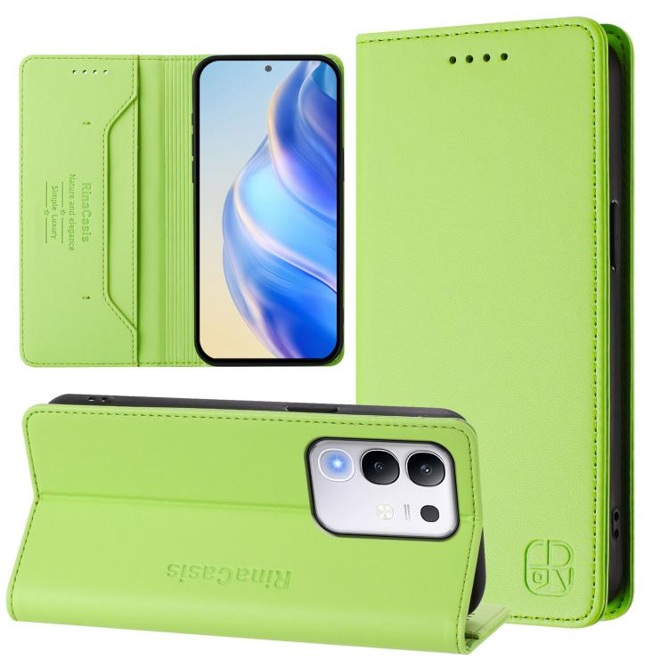 RC01 Dual-Folded Magnetic Suction RFID Leather Phone Case, For vivo S30, For vivo Y39 5G Global, For vivo V50 Lite 5G, For vivo Y29s 5G / Y04 4G Global, For vivo Y29 4G Global, For vivo V50 5G Global