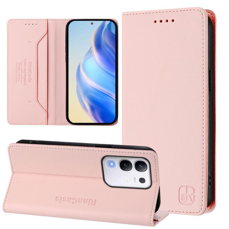 RC01 Dual-Folded Magnetic Suction RFID Leather Phone Case, For vivo S30, For vivo Y39 5G Global, For vivo V50 Lite 5G, For vivo Y29s 5G / Y04 4G Global, For vivo Y29 4G Global, For vivo V50 5G Global