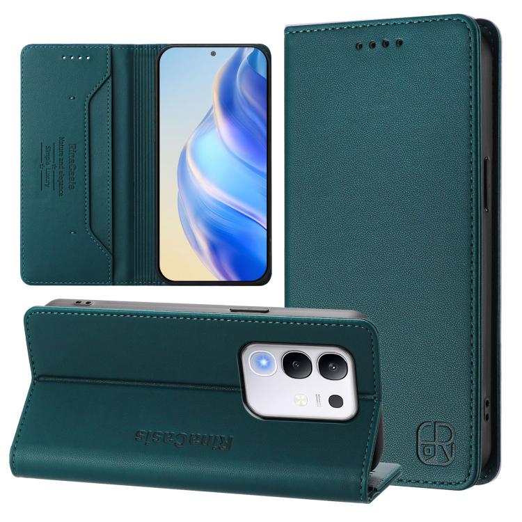 RC01 Dual-Folded Magnetic Suction RFID Leather Phone Case, For vivo S30, For vivo Y39 5G Global, For vivo V50 Lite 5G, For vivo Y29s 5G / Y04 4G Global, For vivo Y29 4G Global, For vivo V50 5G Global